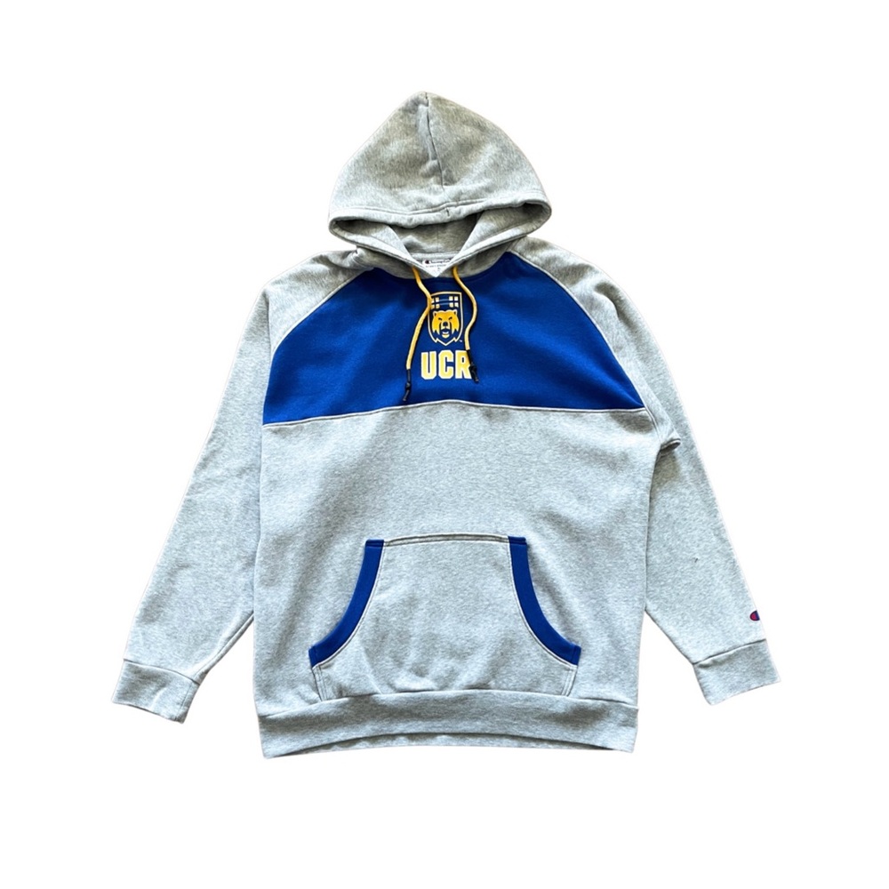 Champion UCR Gray and Blue Hoodie